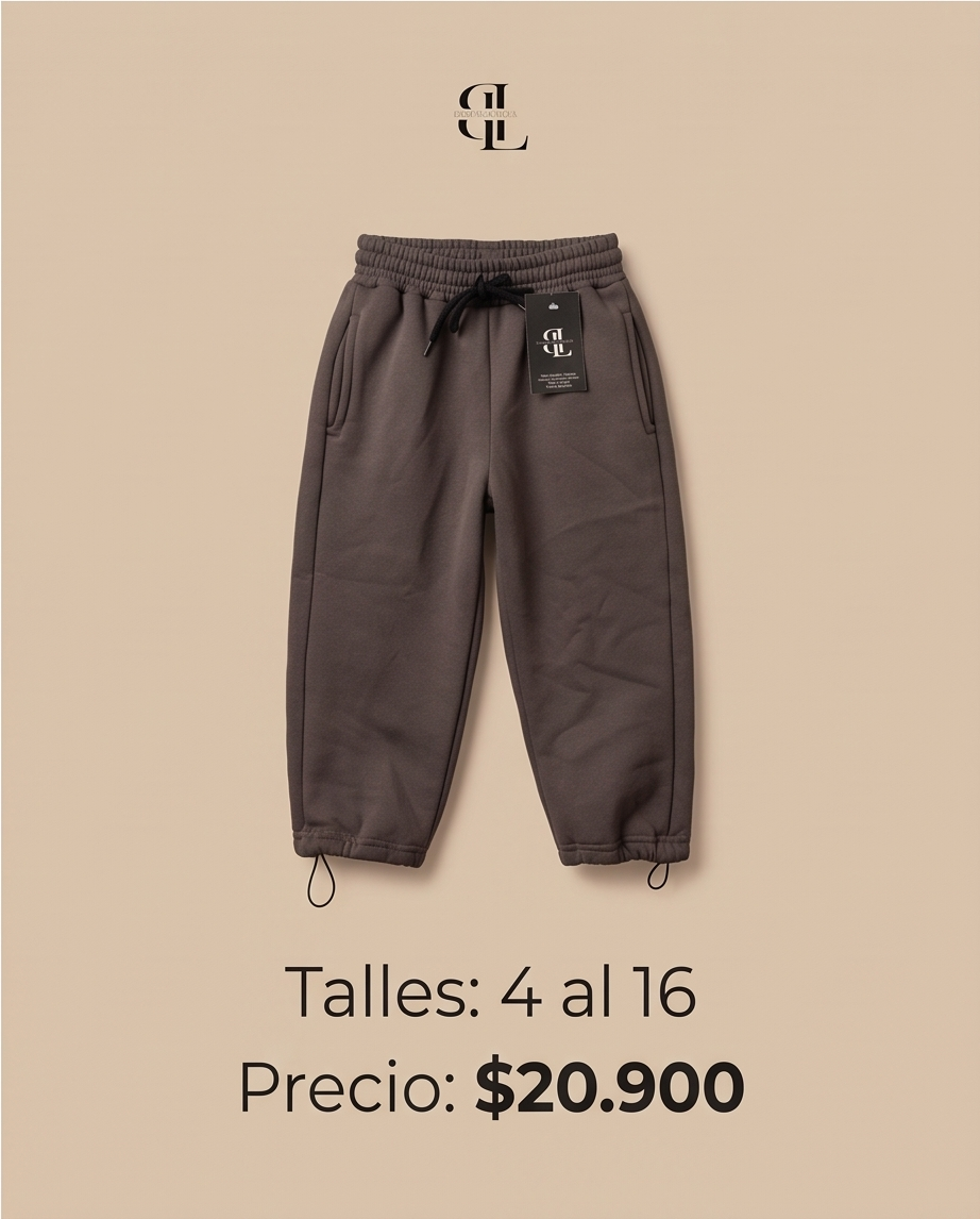 Pantalón de algodón regulable para niños