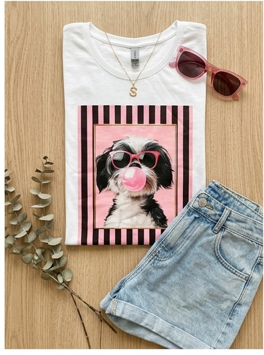 Remera de algodón dama