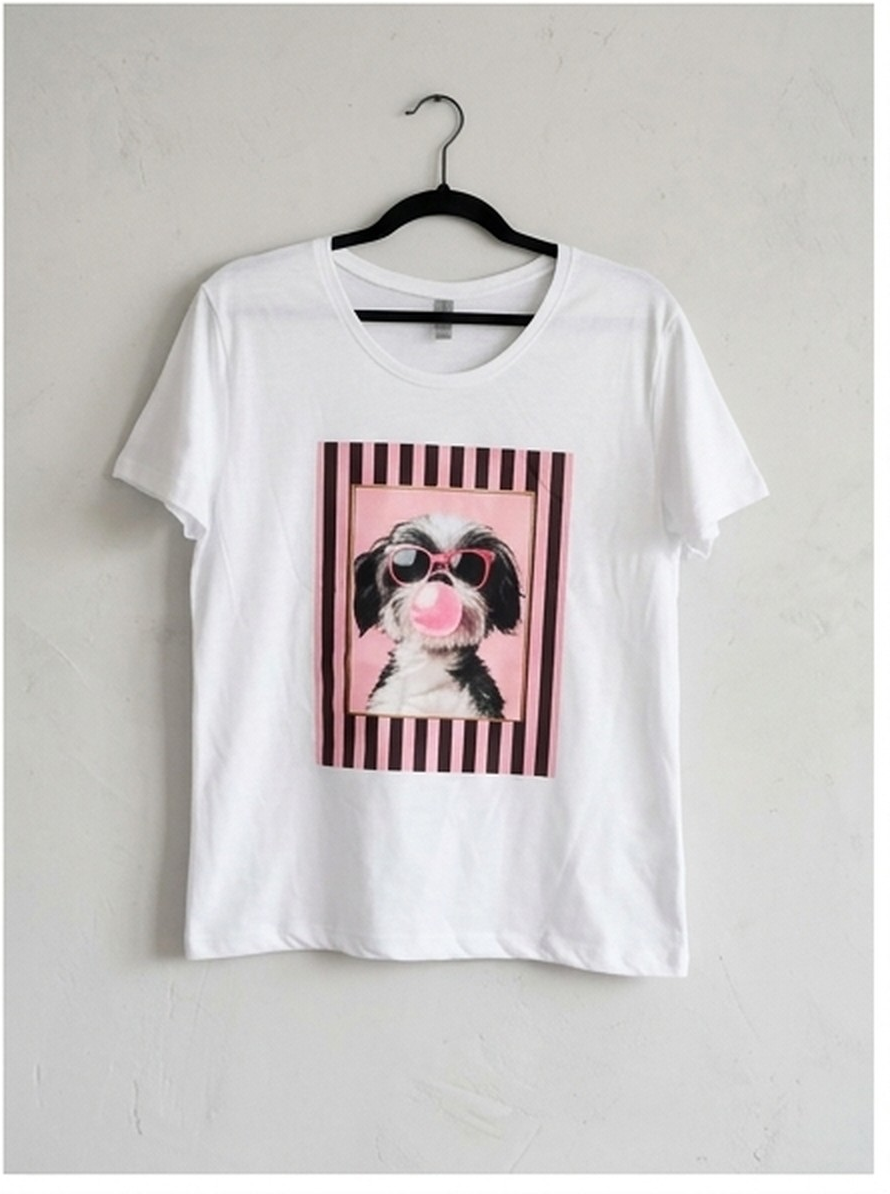 Remera de algodón dama