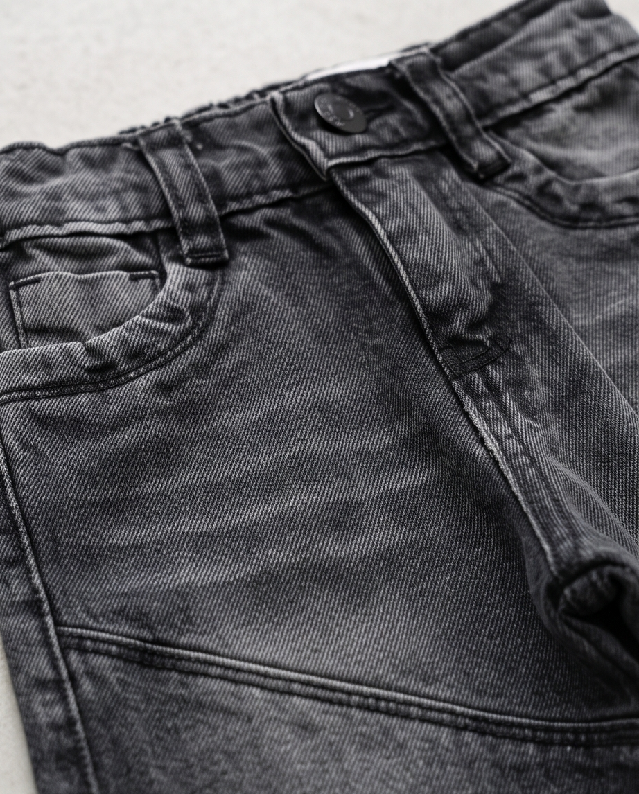 Jean Baggy negro para bebé